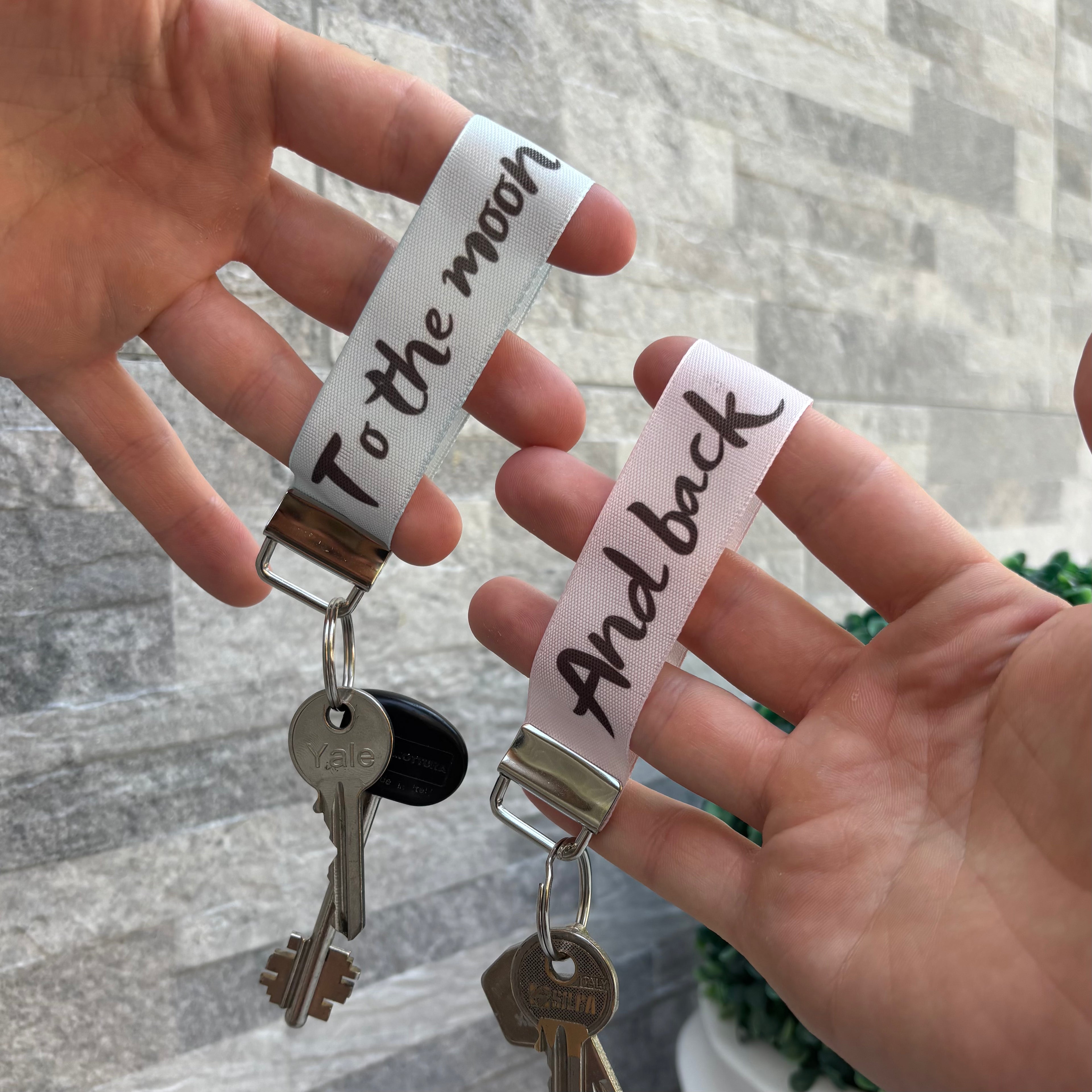 Portachiavi di Coppia con Frasi d'Amore | Regalo per Fidanzati